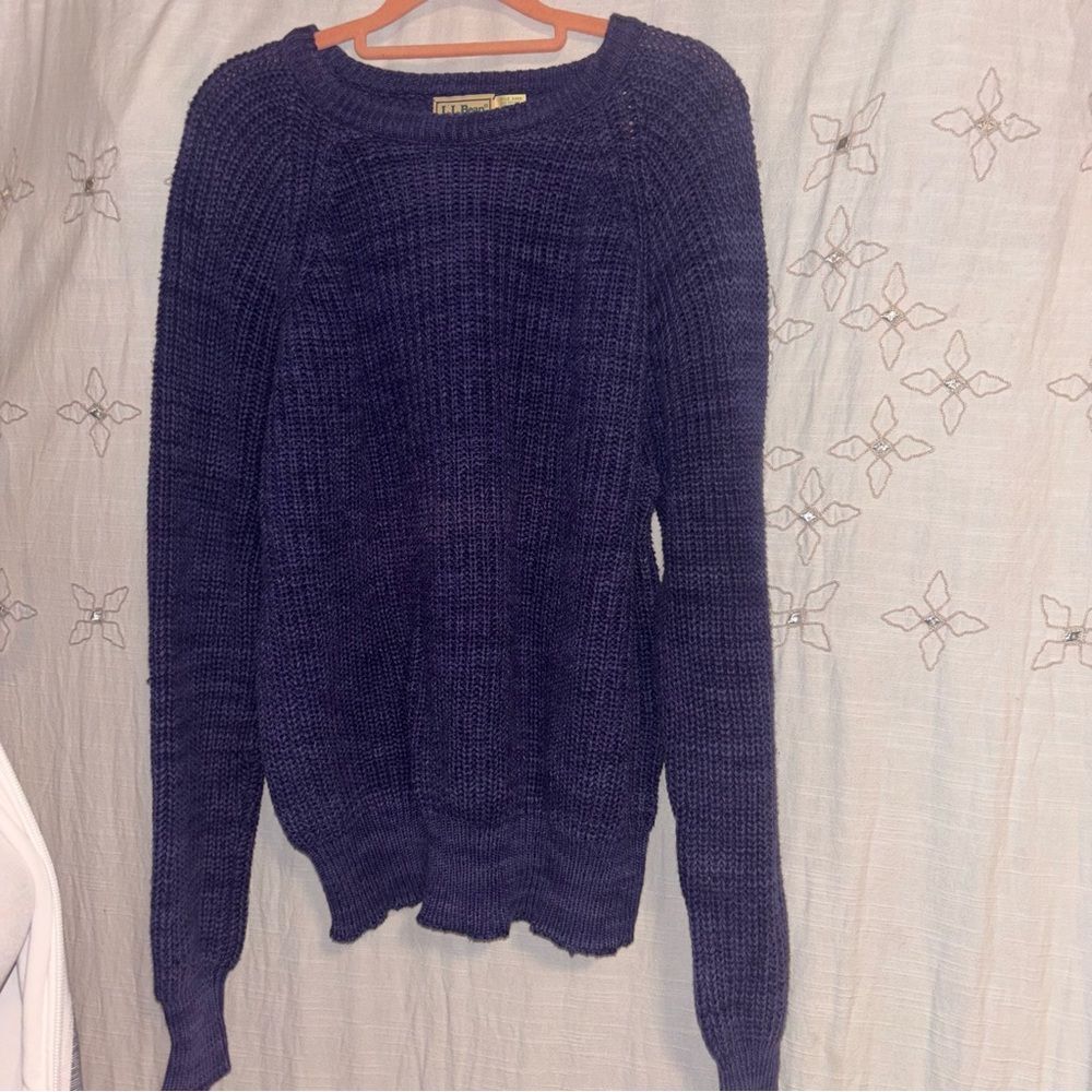 Vintage LL Bean cotton sweater size medium